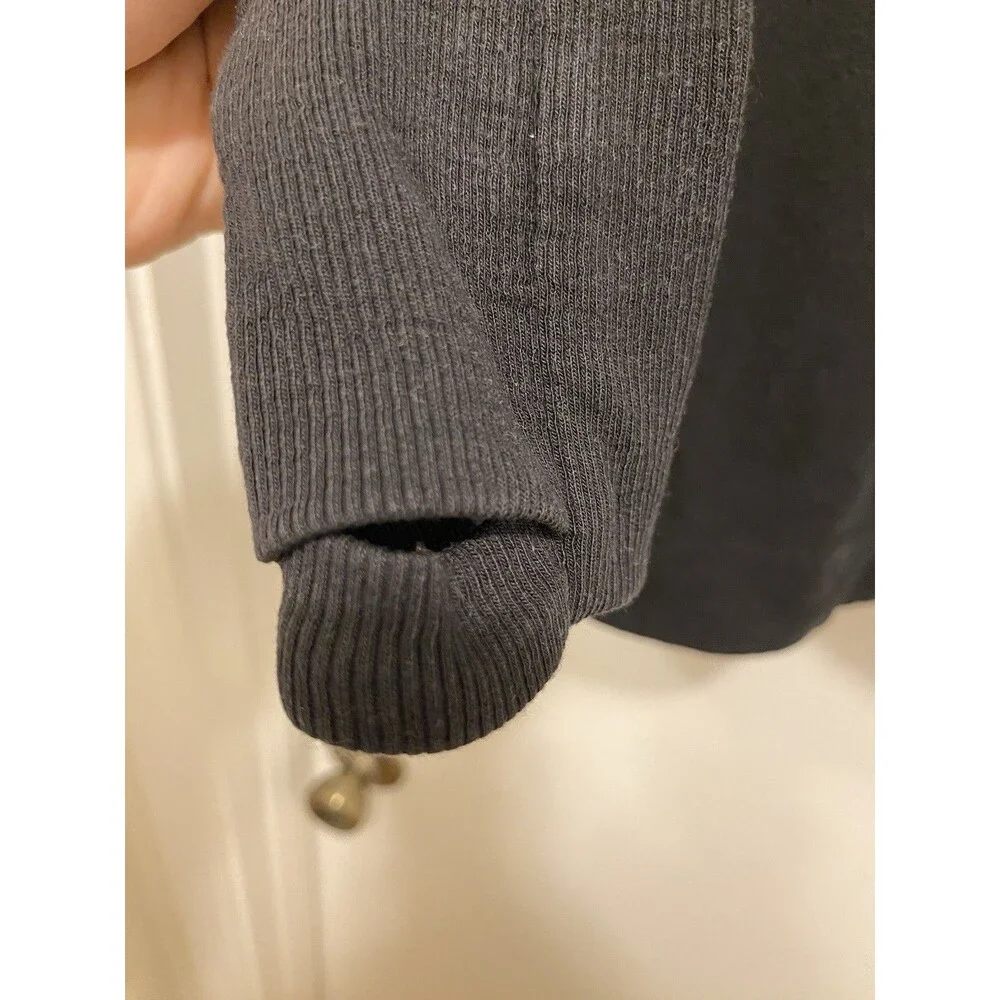 Athleta Coaster Luxe Recover Crewneck Sweatshirt Womens XS Black Yoga Athleisure